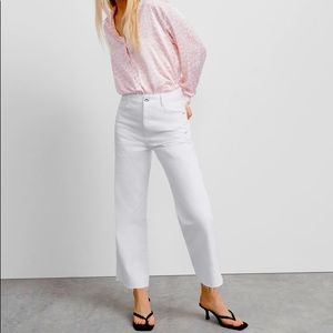 New With Tags Zara “Satin Effect” Blouse